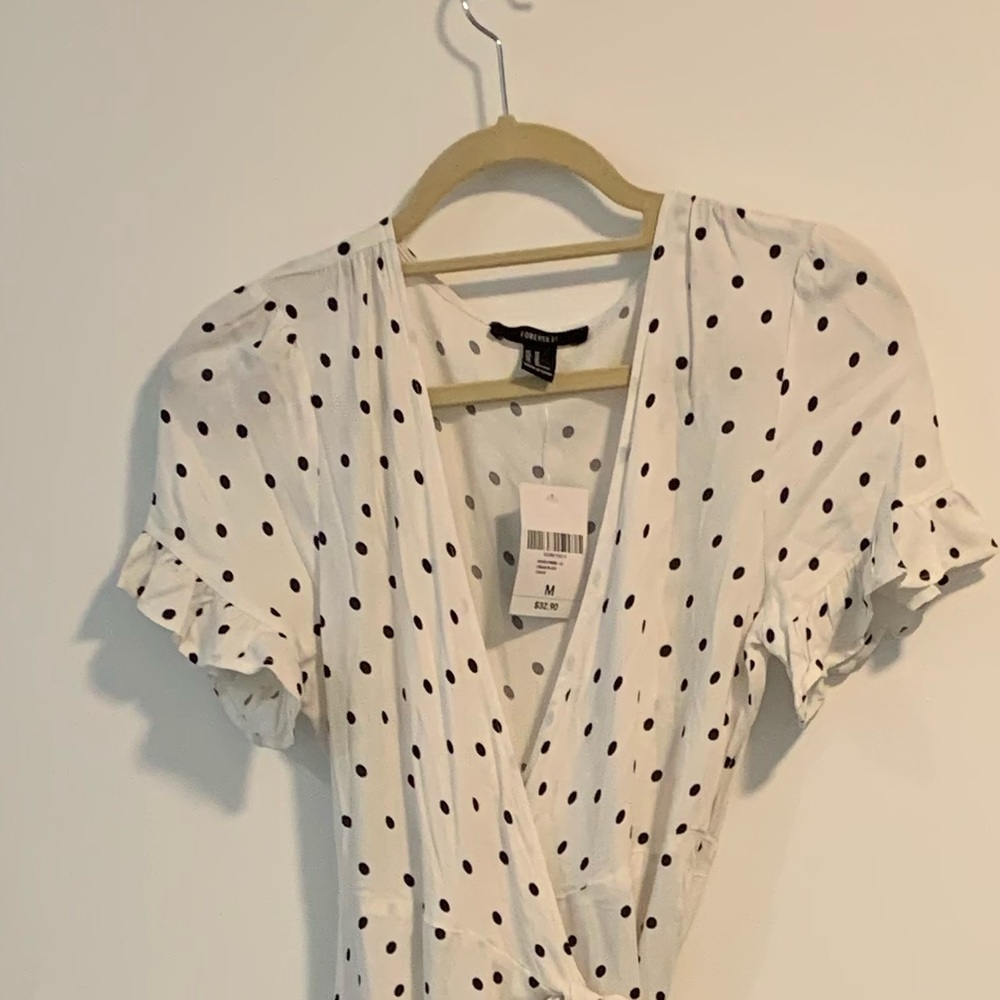 FOREVER21 Polka Dot Maxi Dress